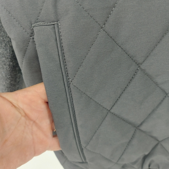 PETER MILLAR Crown Elite Light Hybrid Quilted Jacket SMO Gray Sz L - Picture 4 of 8